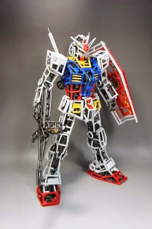 Awesome Gundam Made of Leftover GunPla Runners