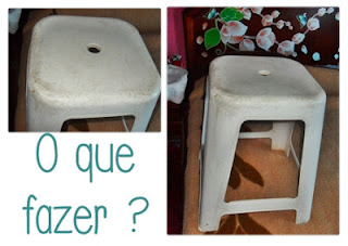 banquinho reciclado 