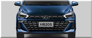 Roda de liga leve do Hyundai HB20S 2023, com desenho exclusivo.
