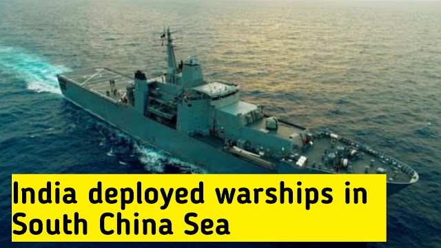 India deployed warships in south China sea