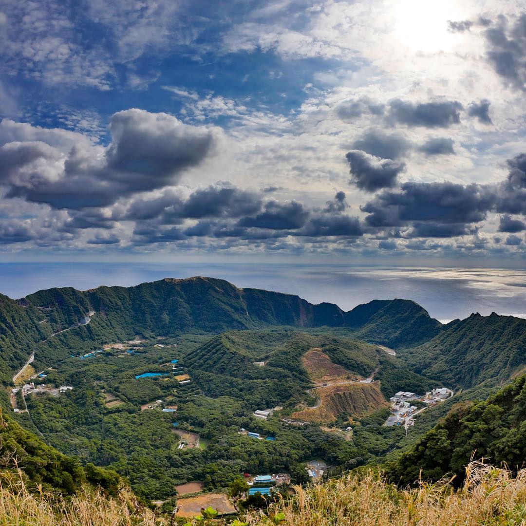 The Volcanic island of Aogashima