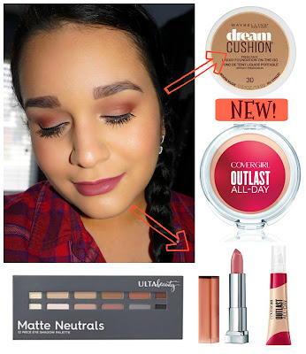 Cranberry-Mauve Look using NEW Drugstore Makeup