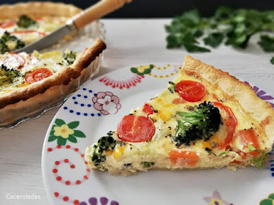 Quiche de verduras receta fácil y rápida