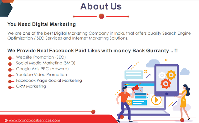 Digital Marketing Website Promotion - We Provide Real Facebook Paid Likes with money Back Guaranty