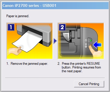Cara Mengatasi Paper Jam Printer Canon IP2770, MP237, MP258