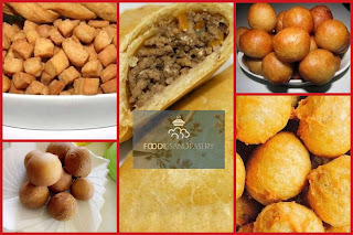 Image of Chin Chin, eggroll , meatpie , puff puff, and buns