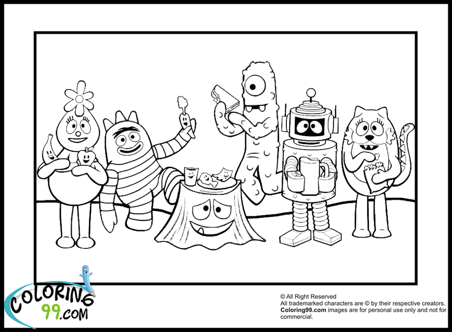 Download Yo Gabba Gabba Coloring Pages | Team colors