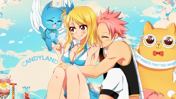 Lucy and Natsu Hug 06