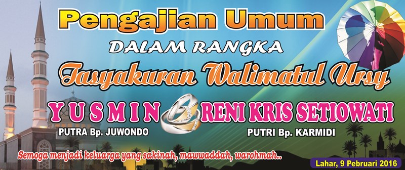  Desain  Banner  Pengajian Walimatul Ursy Sisi Pandang Lain