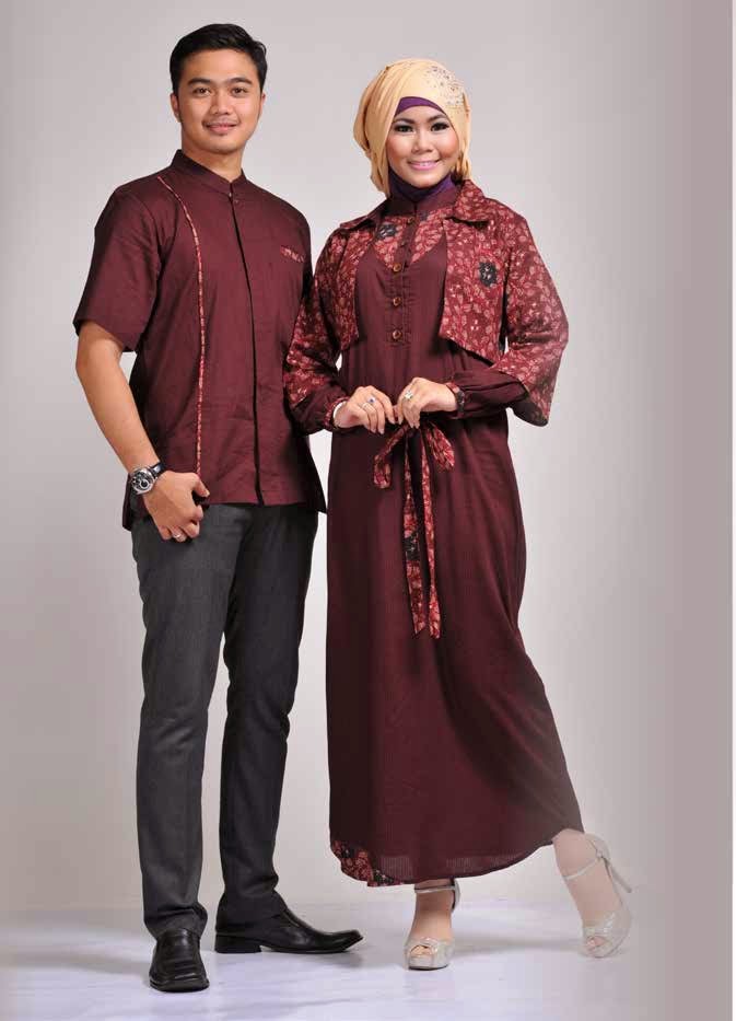 15 Model Baju  Muslim Couple Pasangan  Terbaik Kumpulan 