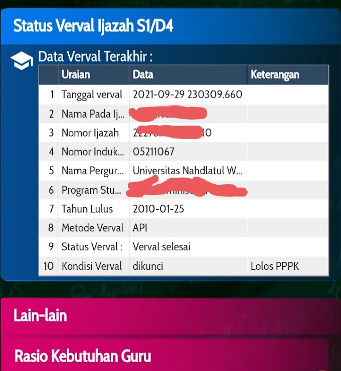 Cek Status Lolos PPPK terbaru pada Info GTK