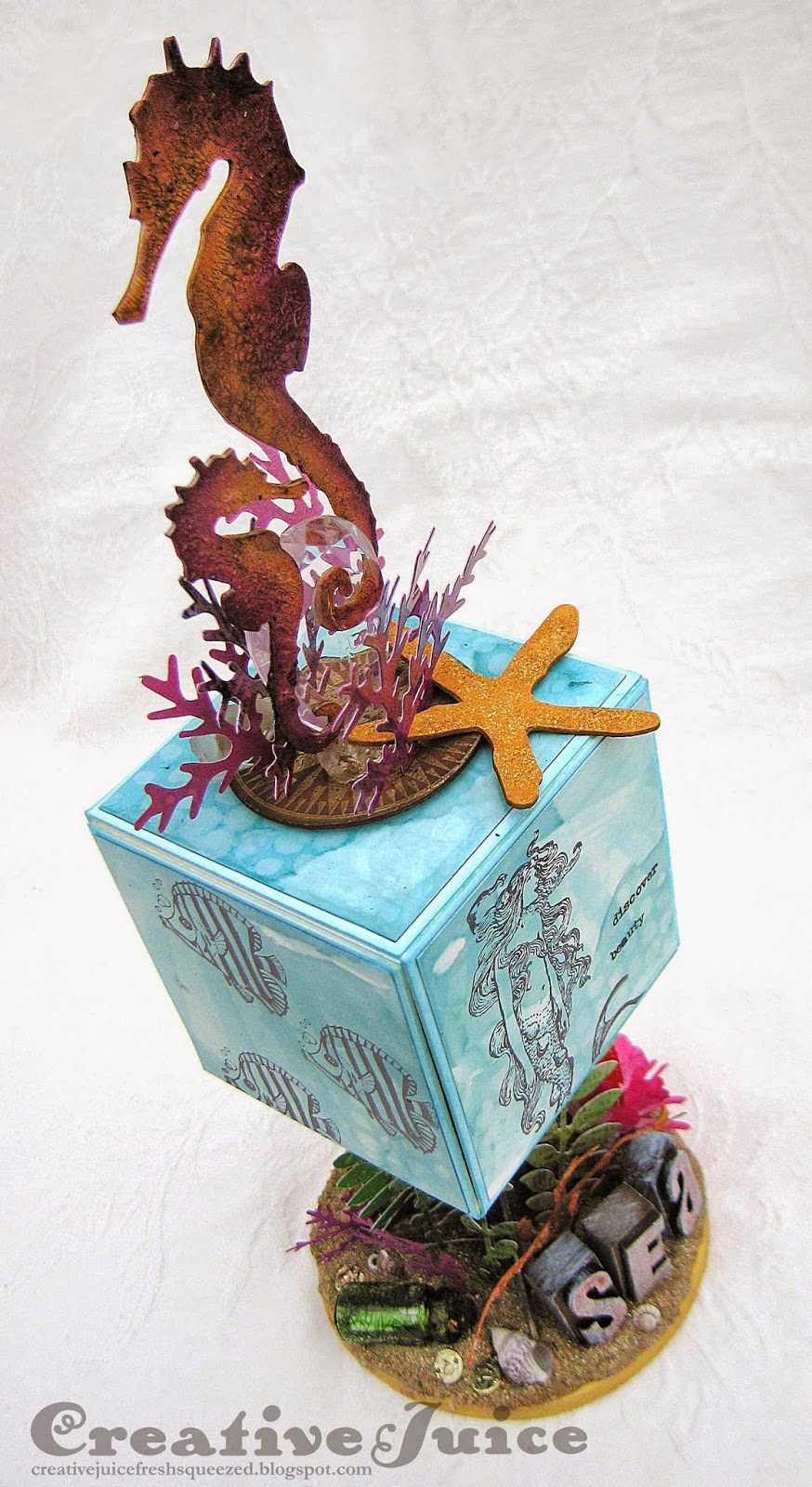 Lisa Hoel - Sea Themed Artist Trading Block