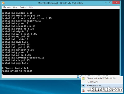 Instalasi Mikrotik di Virtualbox