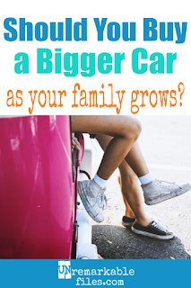 When having another baby means you won't all fit in your family car, what do you do? You might think the automatic answer is to buy a bigger family vehicle, but think again. Could you be happy as a 2-car family? #family #car #pregnant