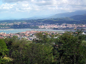 View across Hondarribia and Hendaye on the French-Spanish border. Photographed by Susan Walter. Tour the Loire Valley with a classic car and a private guide.