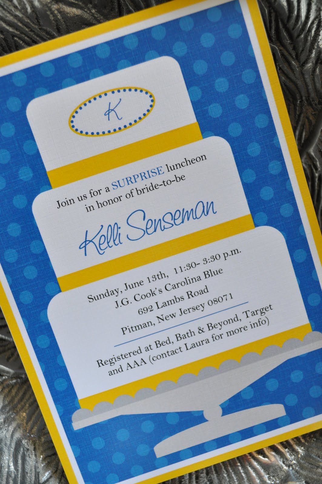 royal blue and yellow wedding