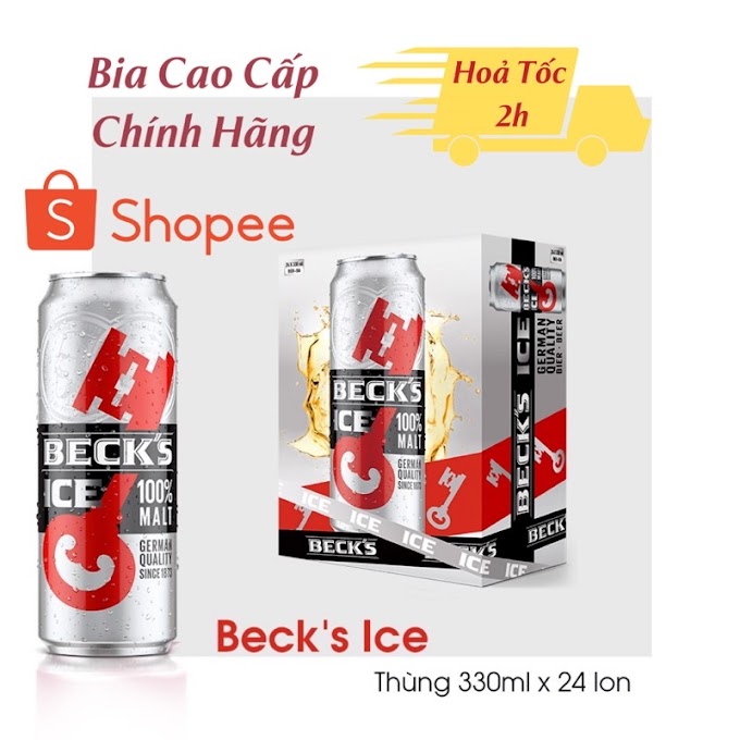 [ shopbiaonline ] GIAO HOẢ TỐC HN Bia Becks Ice 330ml | Chính Hãng