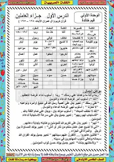 حصريا بوكليت مدرسة دلتا للغات في منهج اللغة العربية للصف الخامس الابتدائي الترم الاول