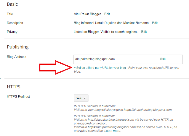 Cara Bertukar Domain Blogspot ke Domain .com Sendiri