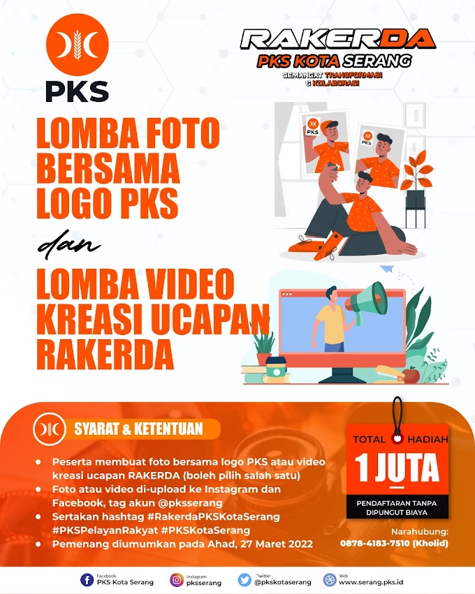 Meriahkan Rakerda, PKS Kota Serang Gelar Lomba Foto dan Video Kreasi