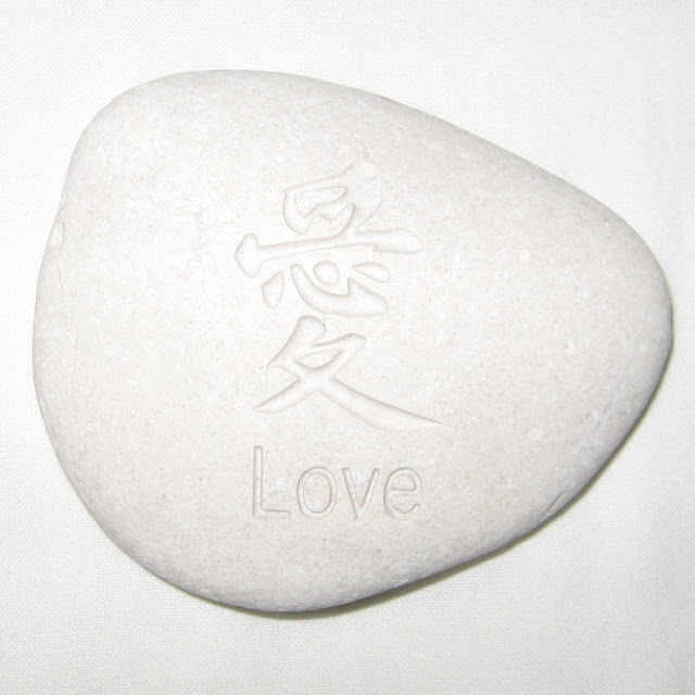 Feng Shui Large Love Word Stone, Feng Shui Bedroom, Feng Shui Marriage and Relationship Bagua area, Love