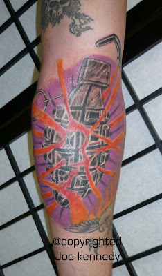 Grenade tattoo