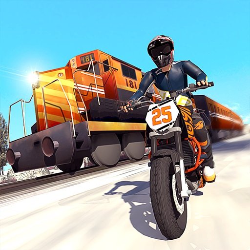 Play Tricky Bike Stunt vs Train Racing games on friv 5!