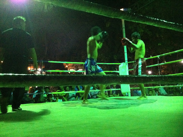 Thai boxing, Jungle bar, Ao Phai, Koh Samet, Thailand 