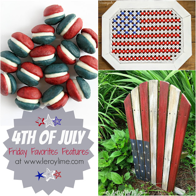 4th of July Patriotic Friday Favorites Features - Red White & Blue - featured on www.leroylime.com