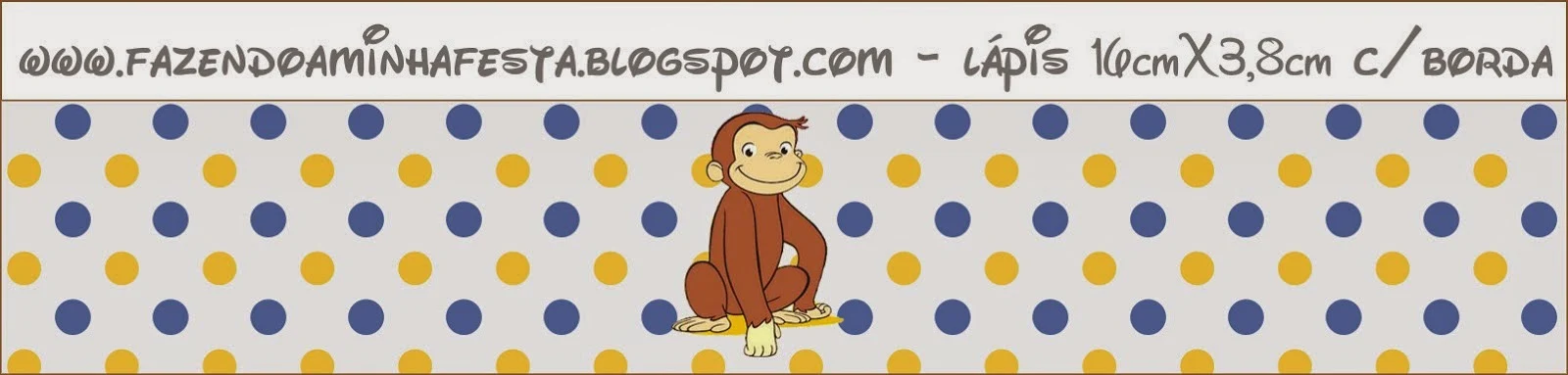 Curious George  Free Printable Candy Bar Labels.