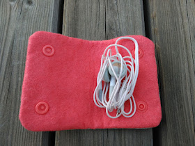 funda, auriculares, costura, fieltro, earphones case, sewing, felt, couture, écouteurs, feutrine