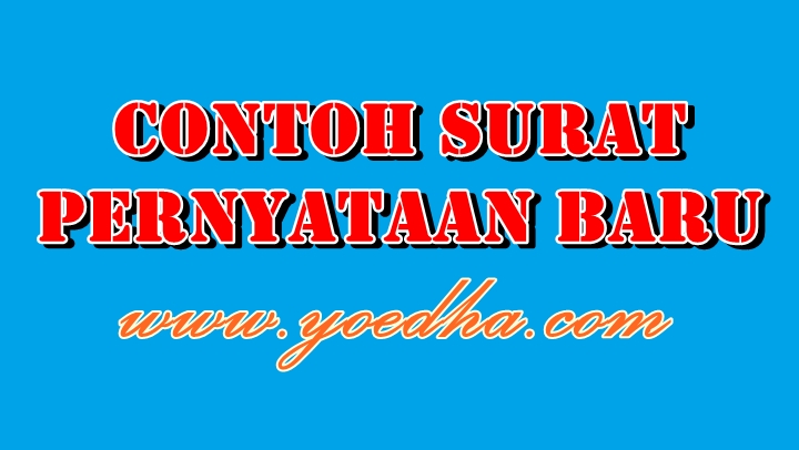 Contoh Surat Pernyataan