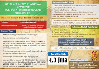 Lomba Menulis Artikel 