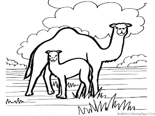 Camel Coloring Pages