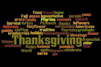 Thanksgiving Word cloud image (Thanksgiving, feast, travel, home, Fall, pecan, leaves, Native, yams, gravy, family, Pligrims, seasons, squash, harvest, holiday, autumn, cider, parade, turkey, Plymouth, thanks, leftovers, Americans, delicious, Mayflower, cornucopia, gratitude,dinner, winter, pumpkjn, apple, dessert, celebrate,carve, pie, world