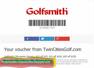 Free Printable Golfsmith Coupons