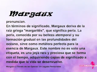 ▷ Significado del nombre Margaux