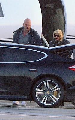 Lady Gaga arriving in Poland