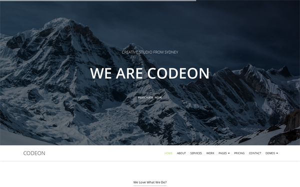 Download Codeon - Creative One Page Bootstrap Template v3.0