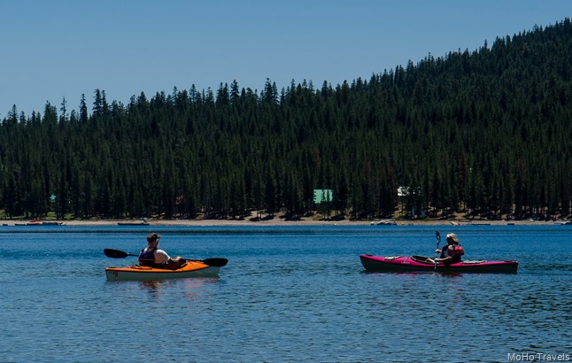 Wes and Gayle try out the kayaks