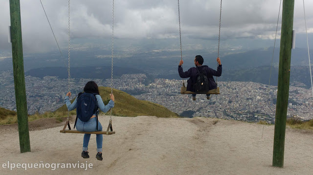 columpio, vista, teleférico, quito, ecuador, valle, pichincha