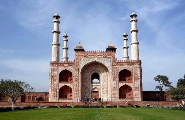Mausolée d'Akbar le Grand en Inde