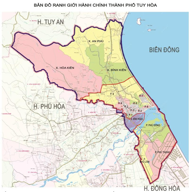 Bản đồ Phường Phú Lâm, Thành phố Tuy Hoà, Tỉnh Phú Yên ...