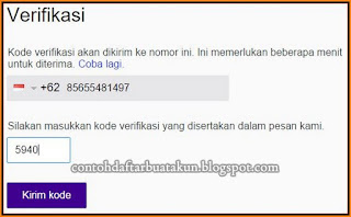 Contoh Yahoo Mail Daftar Baru