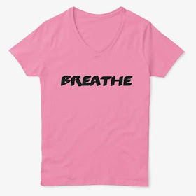 Breathe Women’s Classic V-neck Tee Shirt Pink