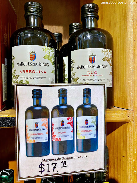 Aceite de Marqués de Griñón en Nueva Inglaterra