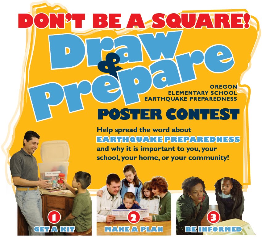 poster on earthquake preparedness. create a poster with your