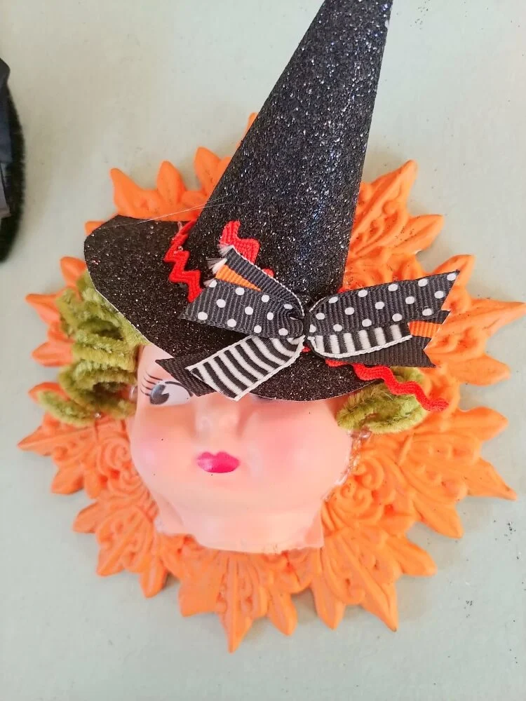 Vintage-Style Halloween Witch