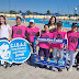  Cientos de  niños disfrutan del quinto módulo de la colonia en el Parque Acuático