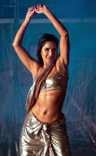 Katrina Kaif navel low waist saree indian actress